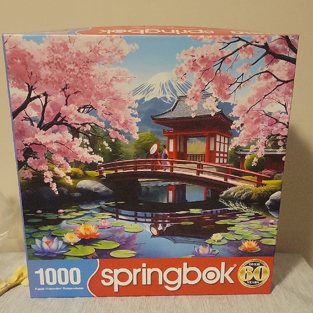 Springbok 1000 Piece Puzzle with Cherry Blossoms